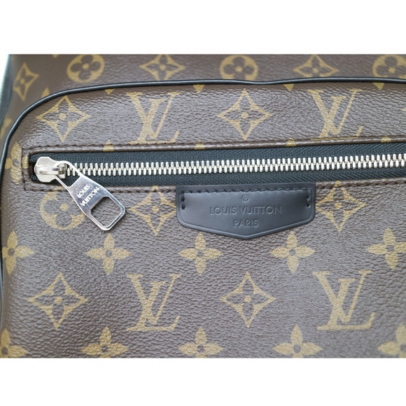 Louis Vuitton Josh Monogram Backpack Black Leather Macassar Brown - Picture 6 of 6
